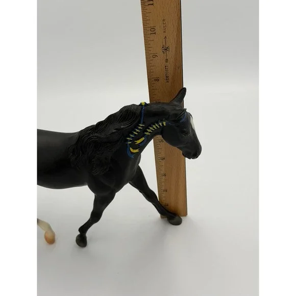 Breyer #971 Iron Metal Chief Black Missouri Fox Trotter Ltd Edition 1997 Horse - Picture 6 of 12